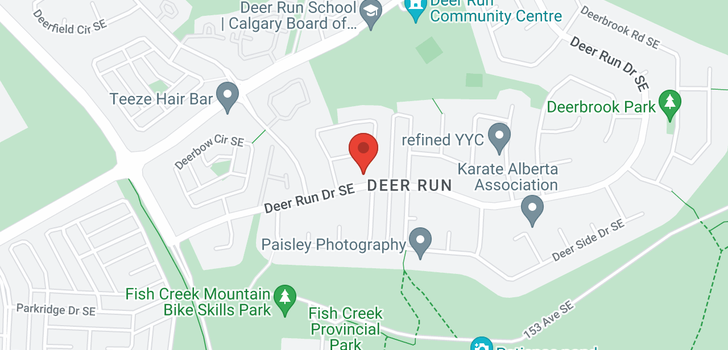 map of 15227 Deer Run Drive SE